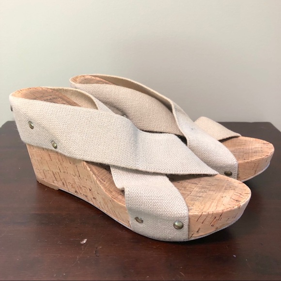 🔴SOLD Lucky Brand Miller Platform Wedge Sandals - Picture 3 of 8